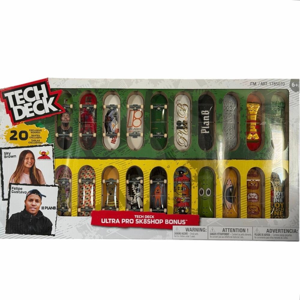 Tech Deck Ultra Pro SK8Shop Bonus Bundle Exclusive 20 Skateboard Fingerboard Set